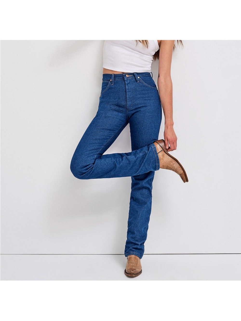 Wrangler 936Den High-Rise Dark Blue Women’s Jeans